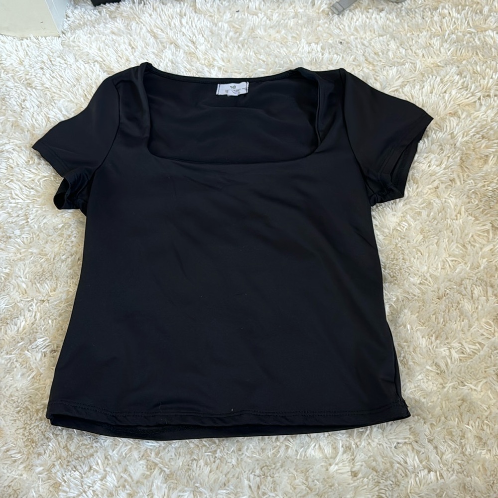 Square neck black top from Live In the moment